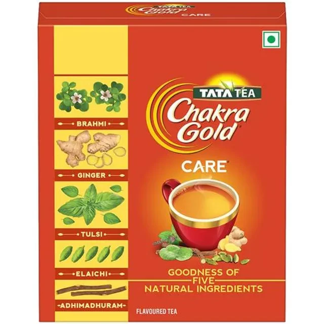 Tata Tea Chakra Gold Care Flavoured Tea - Brahmi, Ginger, Tulsi, Elaichi & Adhimadhuram