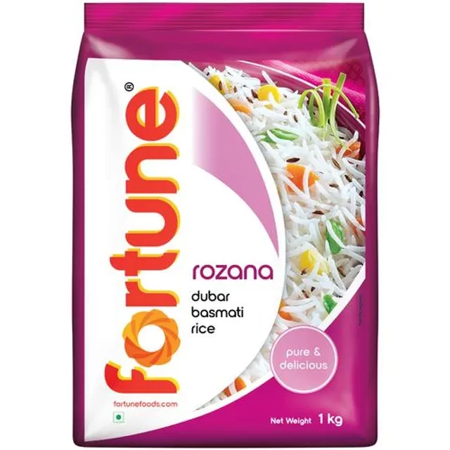 Fortune Basmati Rice/Basmati Akki - Rozana, 1 kg Pouch