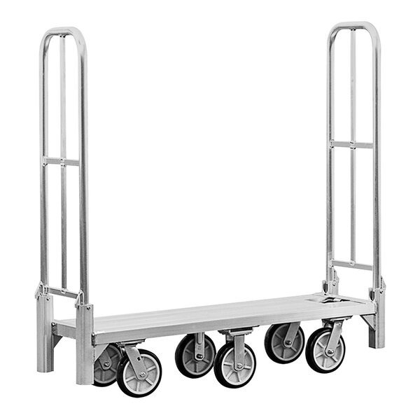 New Age 18" x 56" Folding Bulk Delivery Platform Truck with 8" Casters